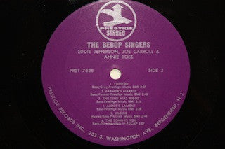 Eddie Jefferson, Joe Carroll & Annie Ross - The Bebop Singers - LP