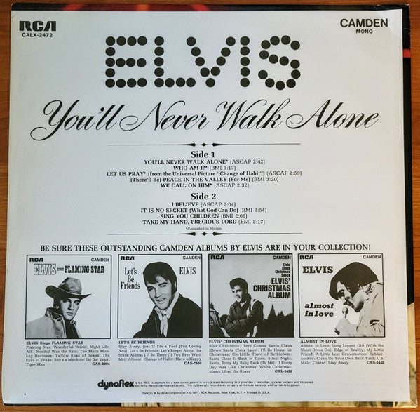 Elvis* - You'll Never Walk Alone - LP
