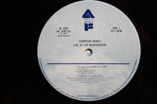 Hampton Hawes - Live At The Montmartre - LP