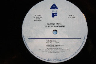 Hampton Hawes - Live At The Montmartre - LP