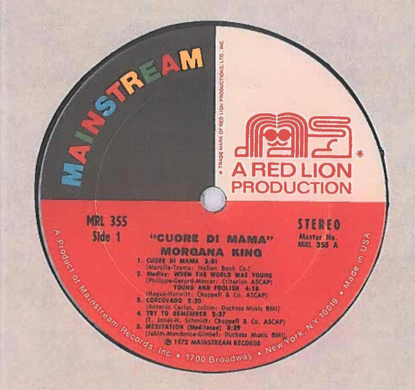 Morgana King - Cuore Di Mama - LP