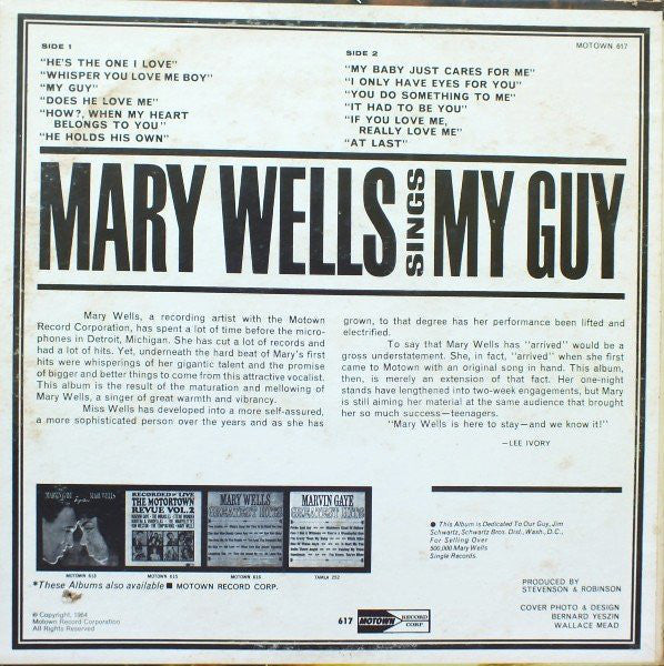 Mary Wells - Mary Wells Sings My Guy - LP