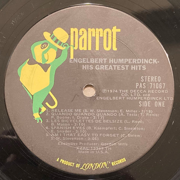 Engelbert Humperdinck - His Greatest Hits - LP