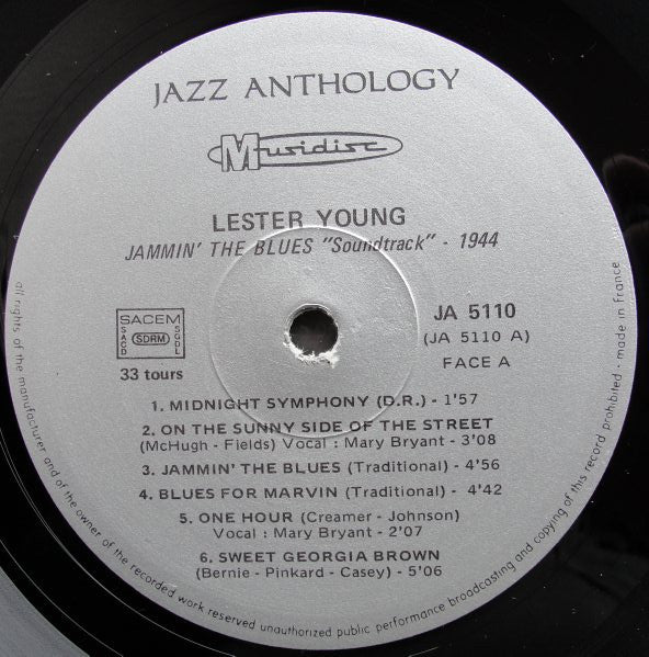 Lester Young - Jammin' The Blues  - The Apollo Concert - LP