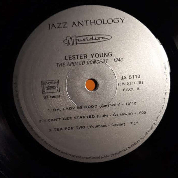 Lester Young - Jammin' The Blues  - The Apollo Concert - LP
