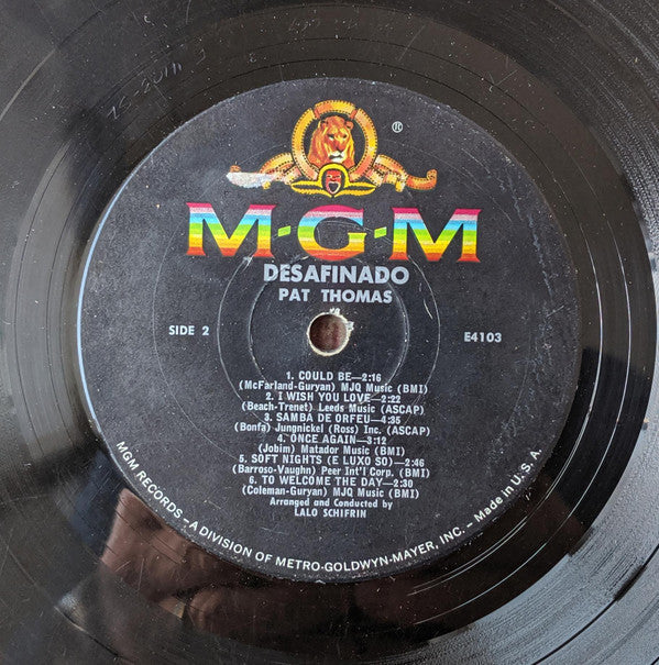 Pat Thomas  - Desafinado - LP