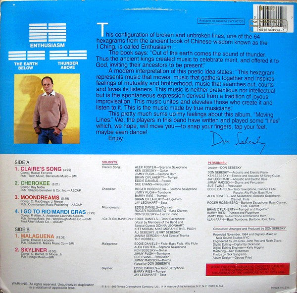 Don Sebesky And The Contemporary Arranger's Workshop - Moving Lines - LP