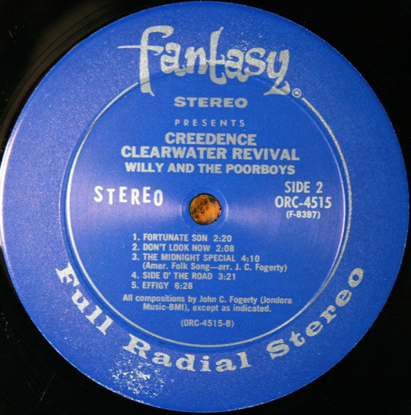 Creedence Clearwater Revival - Willy And The Poor Boys - LP