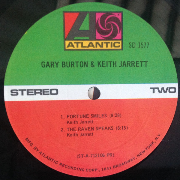 Gary Burton & Keith Jarrett - Gary Burton & Keith Jarrett - LP