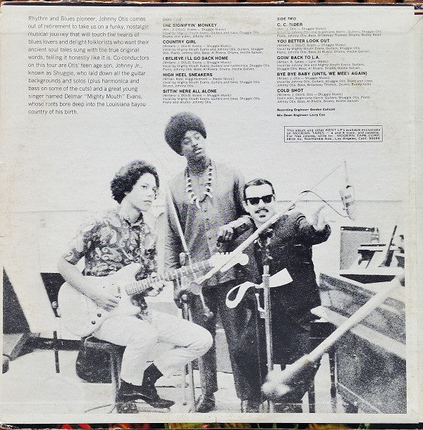 The Johnny Otis Show Featuring Mighty Mouth Evans* & Shuggie Otis - Cold Shot! - LP