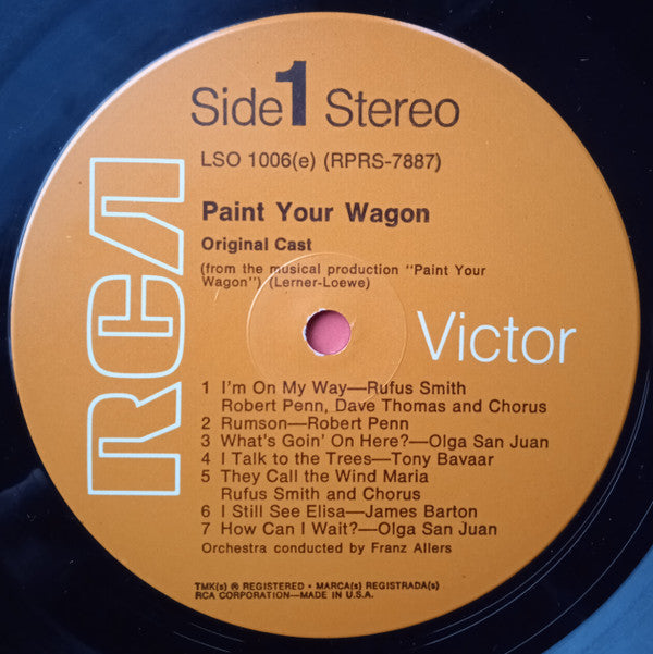 Lerner-Loewe* - Paint Your Wagon (Original Cast Recording) - LP