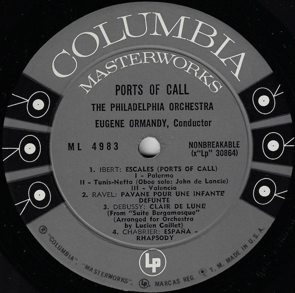 The Philadelphia Orchestra, Eugene Ormandy - Ports Of Call - LP