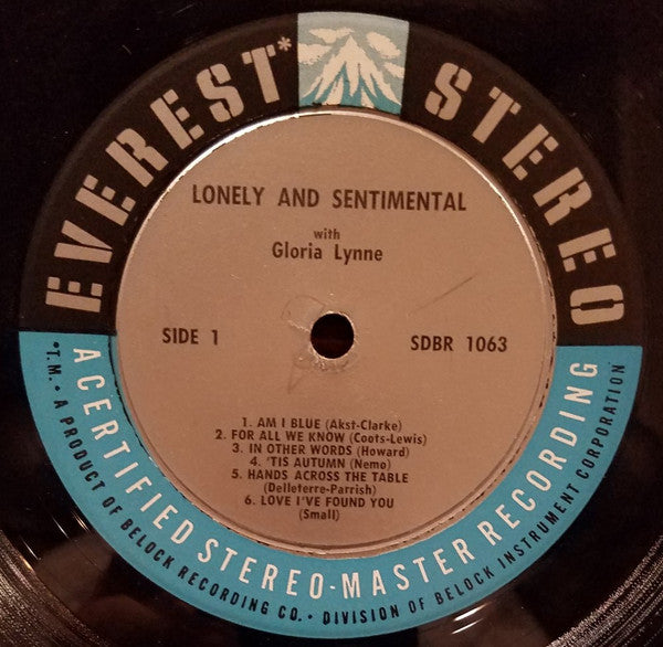 Gloria Lynne - Lonely And Sentimental - LP