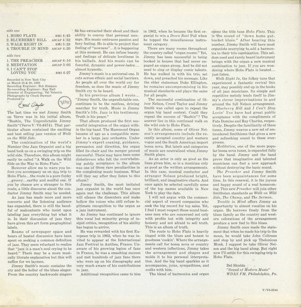 Jimmy Smith - Hobo Flats - LP