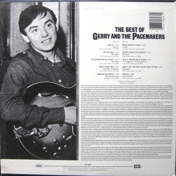 Gerry And The Pacemakers* - The Best Of Gerry And The Pacemakers - LP