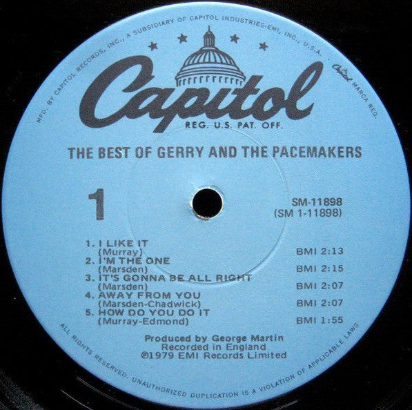 Gerry And The Pacemakers* - The Best Of Gerry And The Pacemakers - LP