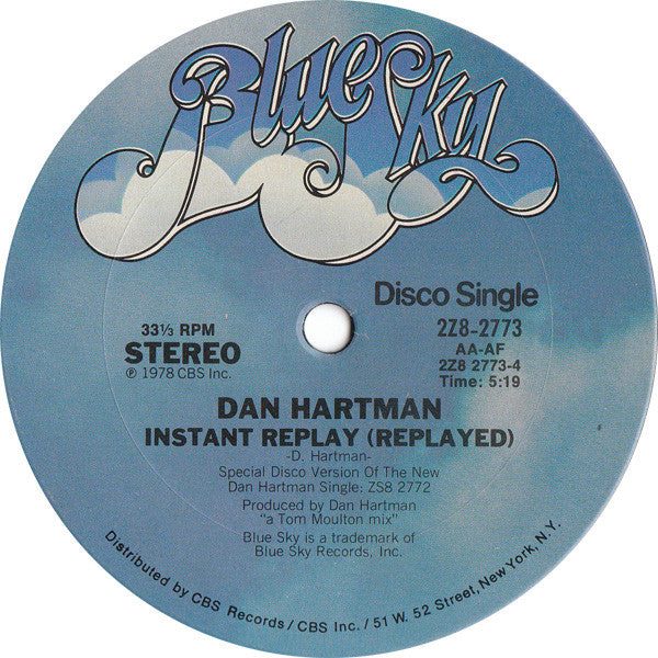 Dan Hartman - Instant Replay - LP