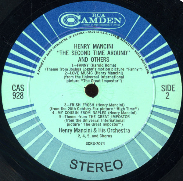 Henry Mancini - The Second Time Around And Others - LP