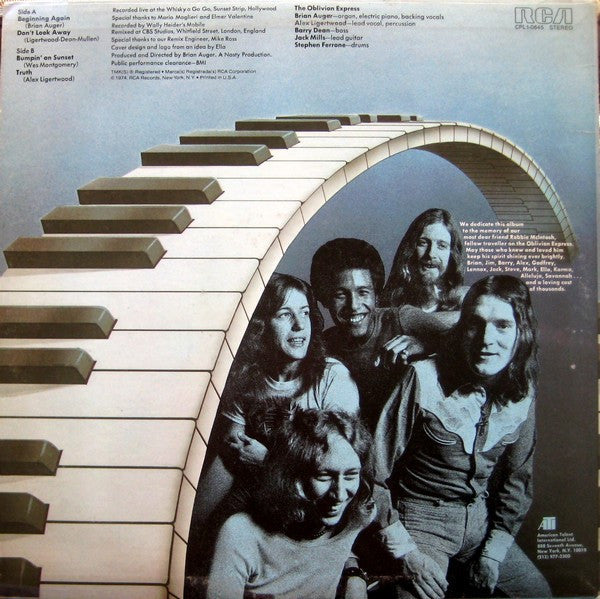 Brian Auger's Oblivion Express - Live Oblivion Vol. 1 - LP