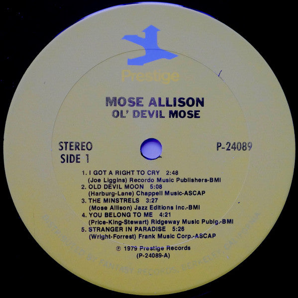 Mose Allison - Ol' Devil Mose - LP