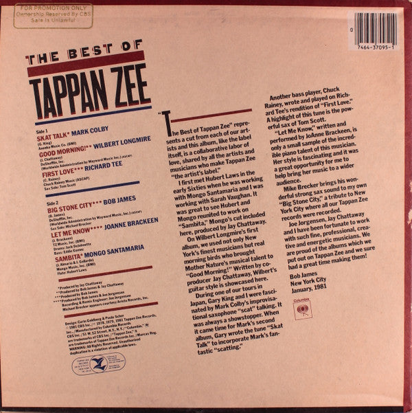 Various - The Best Of Tappan Zee - LP