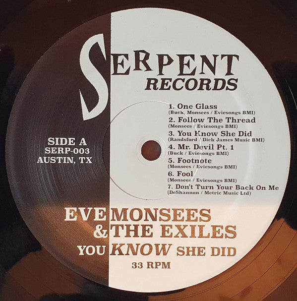 Eve Monsees And The Exiles - You Know She Did - LP