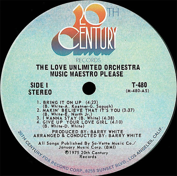 Love Unlimited Orchestra - Music Maestro Please - LP