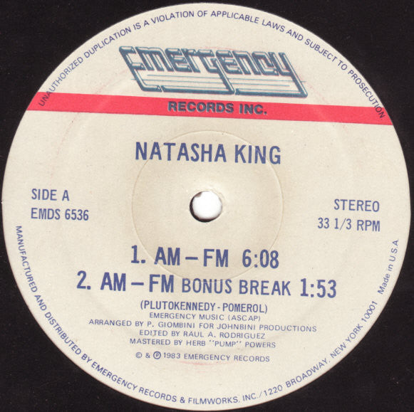 Natasha King - AM-FM - LP