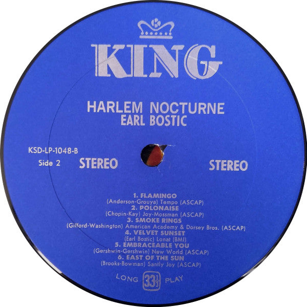 Earl Bostic - Harlem Nocturne - LP