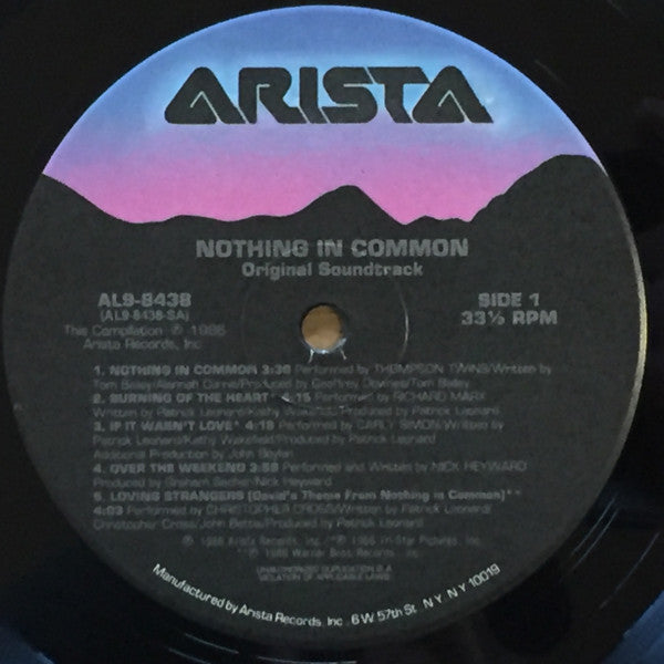 Various - Nothing In Common - Original Soundtrack - LP