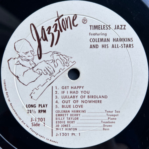Coleman Hawkins And His All-Stars* - Timeless Jazz - LP