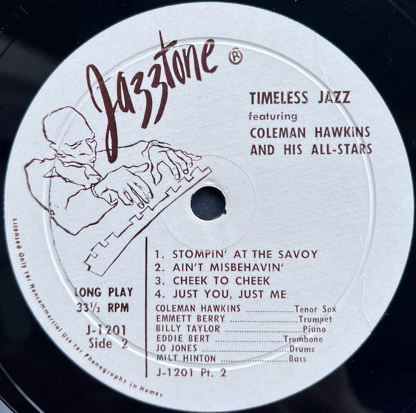 Coleman Hawkins And His All-Stars* - Timeless Jazz - LP