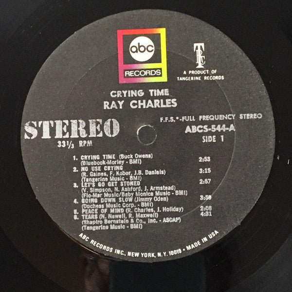Ray Charles - Crying Time - LP