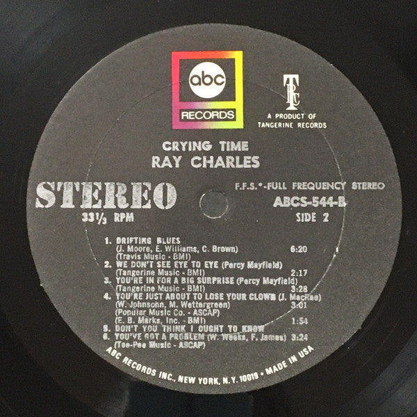 Ray Charles - Crying Time - LP