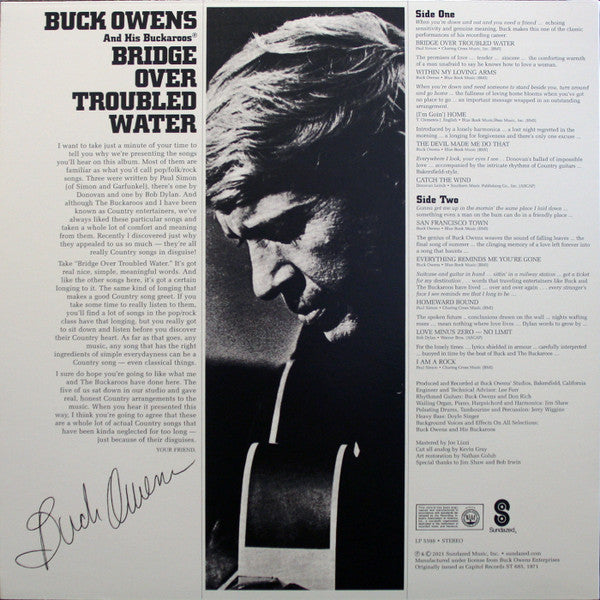 Buck Owens And His Buckaroos - Bridge Over Troubled Water - LP