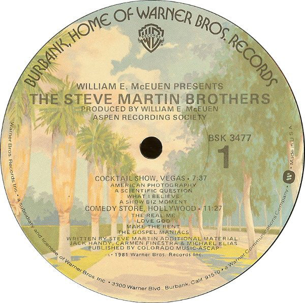 Steve Martin (2) - The Steve Martin Brothers - LP