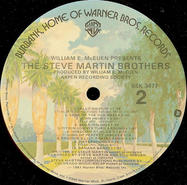 Steve Martin (2) - The Steve Martin Brothers - LP