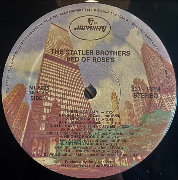 The Statler Brothers - Bed Of Rose's - LP