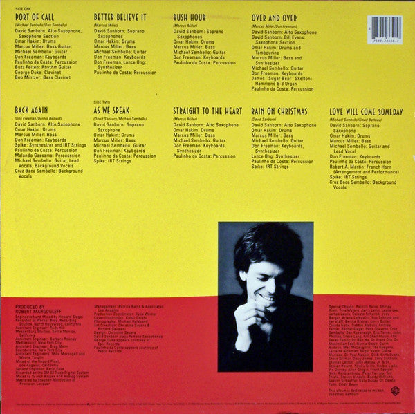 David Sanborn - As We Speak - LP