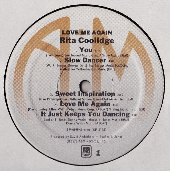 Rita Coolidge - Love Me Again - LP