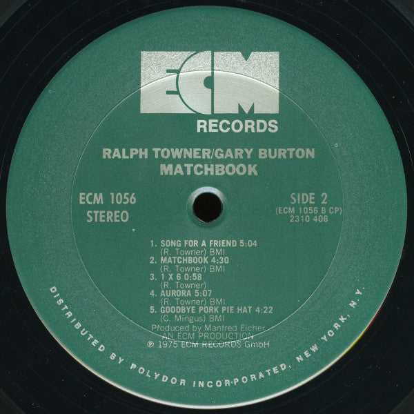 Ralph Towner / Gary Burton - Matchbook - LP