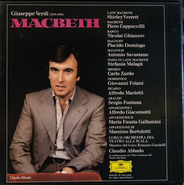 Verdi* - Shirley Verrett, Piero Cappuccilli, Plácido Domingo*, Nicolai Ghiaurov, Coro* E Orchestra Del Teatro Alla Scala, Claudio Abbado - Macbeth - LP