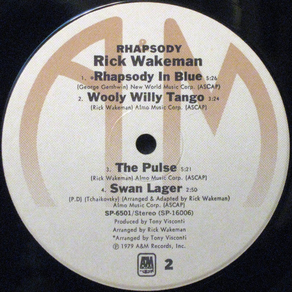Rick Wakeman - Rhapsodies - LP