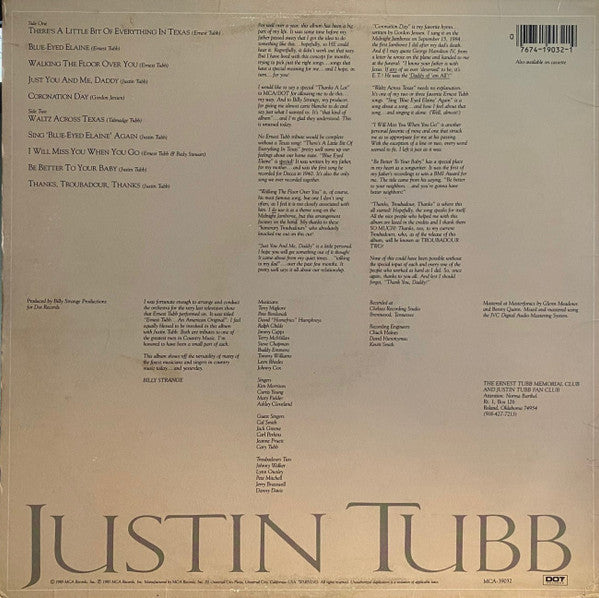 Justin Tubb - Justin Tubb - LP