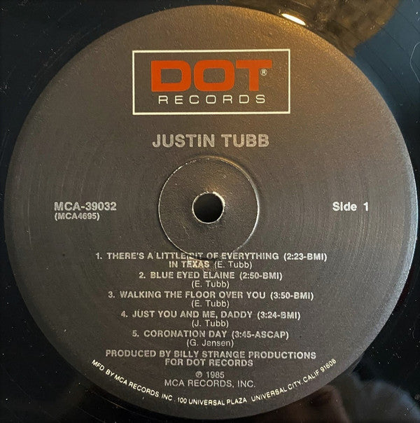 Justin Tubb - Justin Tubb - LP