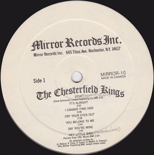 The Chesterfield Kings - Stop! - LP