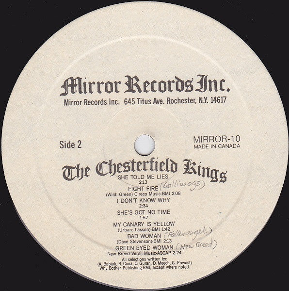 The Chesterfield Kings - Stop! - LP