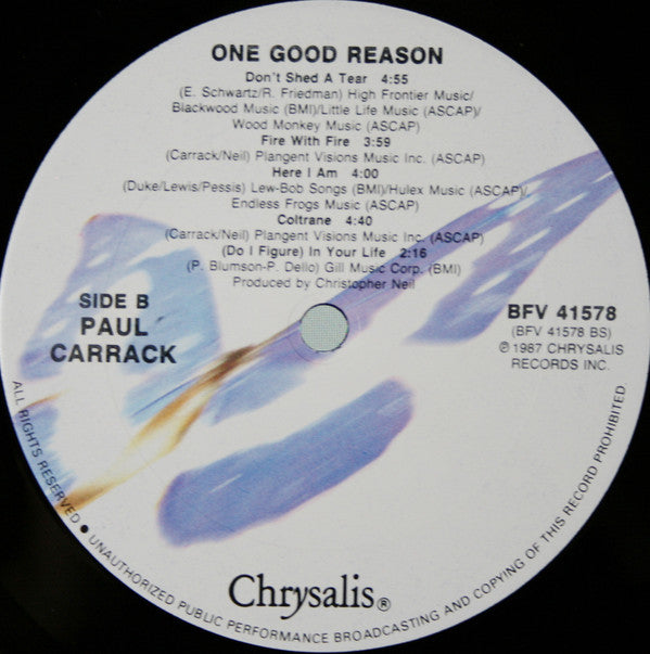 Paul Carrack - One Good Reason - LP