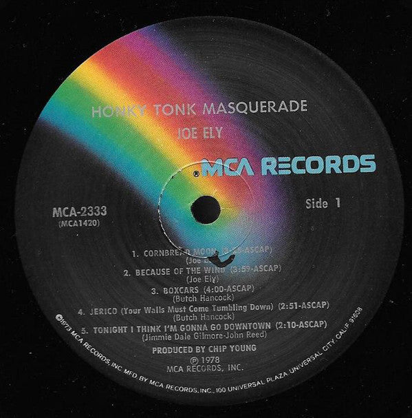 Joe Ely - Honky Tonk Masquerade - LP