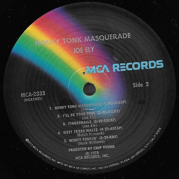 Joe Ely - Honky Tonk Masquerade - LP